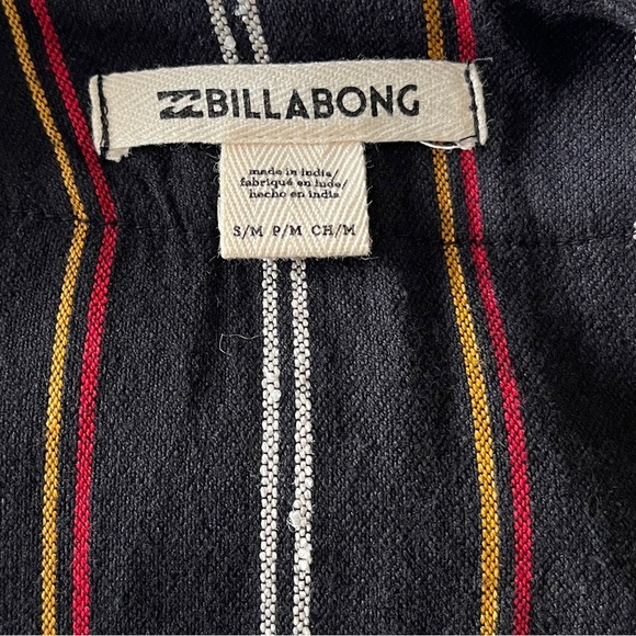 BILLABONG Secret Tells Belted Wrap Jacket Stripes Summer Lightweight Versatile - Picture 9 of 14